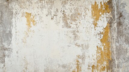 Textured Wall with White and Gold