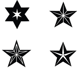 Obraz premium set of stars vector