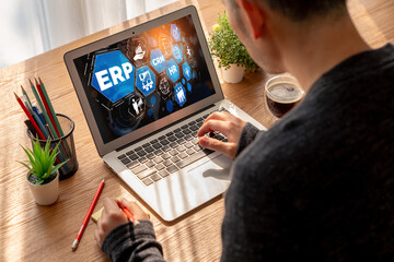 ERP enterprise resource planning software for modish business to plan the marketing strategy