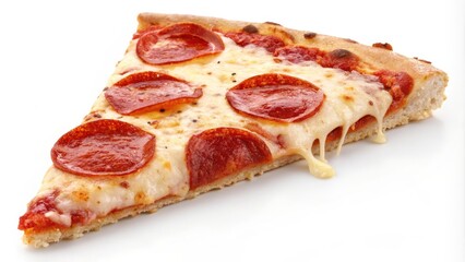 Pepperoni Pizza Slice Melted Cheese, Triangular Composition, Food Photography, Delicious, Italian Cuisine pizza, food photography
