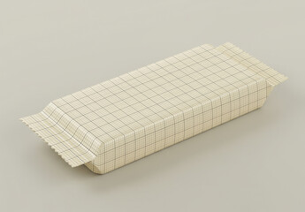 Multipurpose Plastic Rectangular Packaging Realistic Mockup