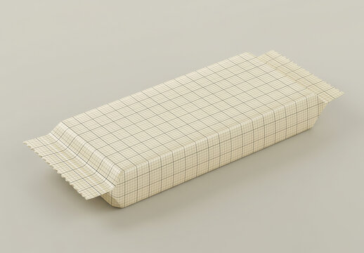 Multipurpose Plastic Rectangular Packaging Realistic Mockup