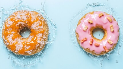 A visually creative work displaying a balanced scale with healthy foods on one side and junk food on the other, inspiring mindful eating habits