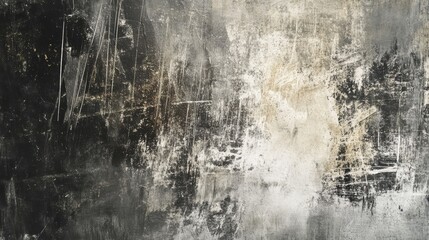 Abstract grayscale texture with grunge and scratch marks.