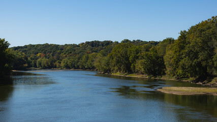 Obraz premium The Wabash River in Indiana.