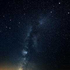 Obraz premium Mesmerizing night sky, a breathtaking view of the Milky Way galaxy.