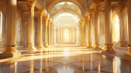 Fototapeta premium gilded grandeur grand opulent interior