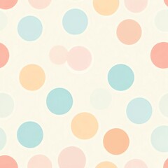 Pastel Polka Dots: A Seamless Pattern of Soft Hues
