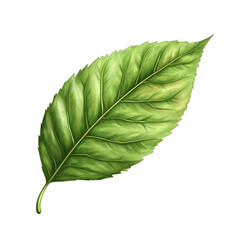 Fototapeta premium A single green leaf serene and vibrant nature beauty