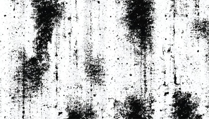 Fototapeta premium Grunge black and white seamless pattern. Monochrome abstract texture. Background of cracks, scuffs, chips, stains, ink spots, lines. Grunge pattern. 