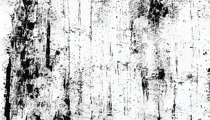 Grunge black and white seamless pattern. Monochrome abstract texture. Background of cracks, scuffs, chips, stains, ink spots, lines. Grunge pattern. 