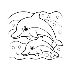 Obraz premium vector illustration of fish