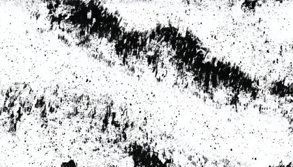 Grunge black and white seamless pattern. Monochrome abstract texture. Background of cracks, scuffs, chips, stains, ink spots, lines. Grunge pattern. 