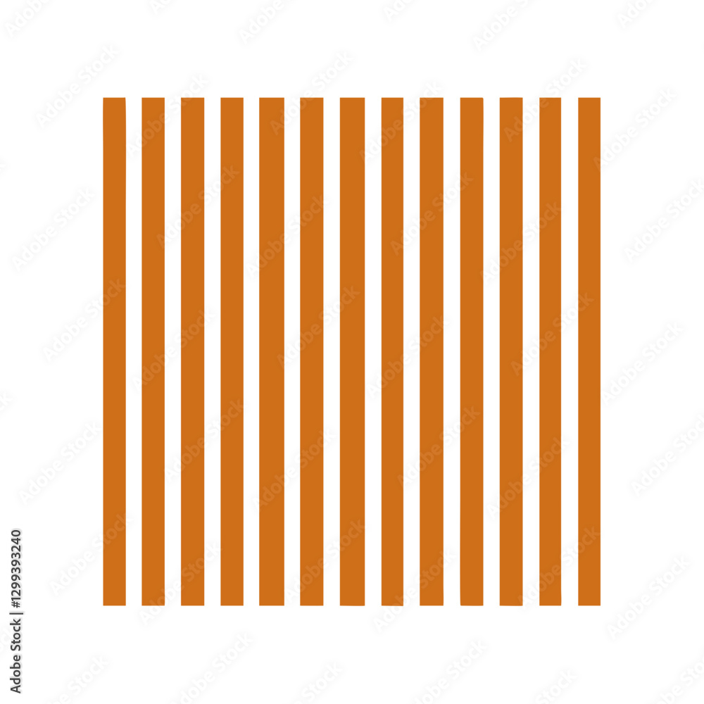 Poster orange and white vertical stripes creating a modern and clean pattern. this minimalist design offers