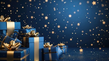 Navy Blue & Gold Gifts Sparkle