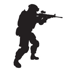 military soldier silhouette