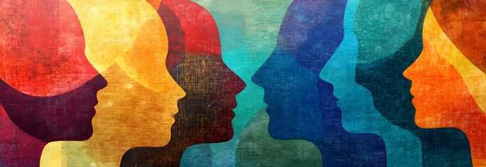 Language barriers as communication barriers, hindering understanding and interactions: Depict language barriers as a wall between speakers