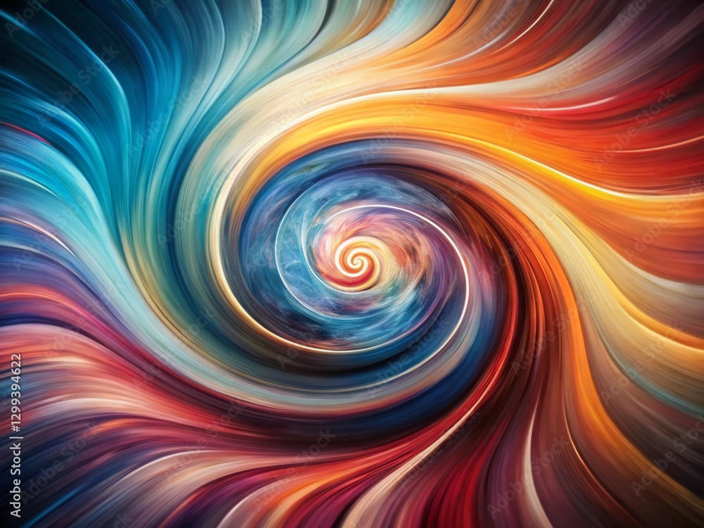 Poster abstract twirly swirling vortex background - dynamic colorful design