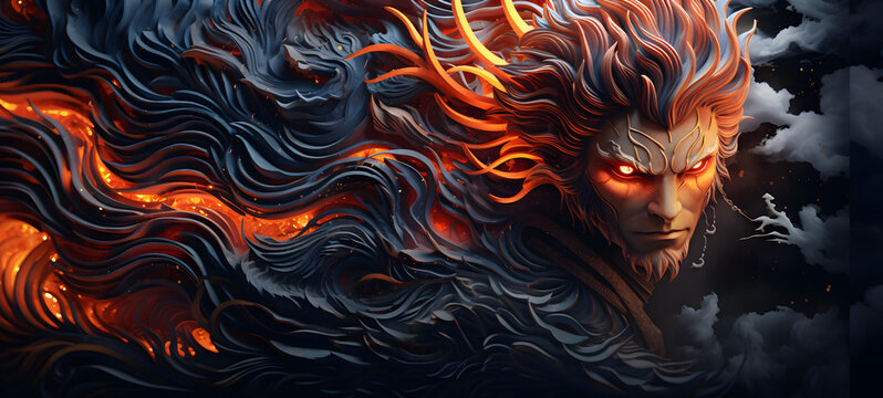 iron quilling sun wukong, ai generative