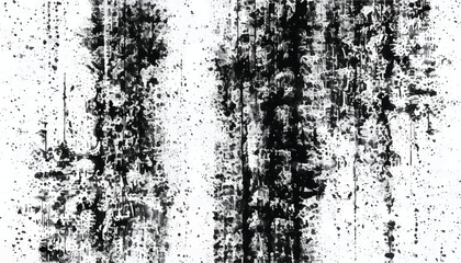 Grunge black and white seamless pattern. Monochrome abstract texture. Background of cracks, scuffs, chips, stains, ink spots, lines. Grunge pattern. 