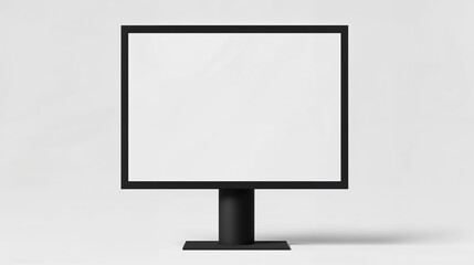 Fototapeta premium Blank outdoor advertising display in a minimalistic design, ideal for urban locations and promotional activities