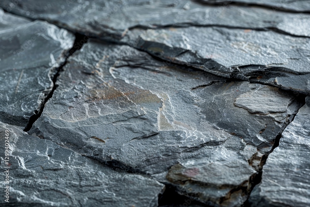 Aufkleber a close-up view of a piece of slate with a mottled and speckled surface and a matte finish, mottled 