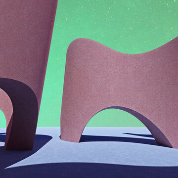 Pastel Scape Abstract Artwork