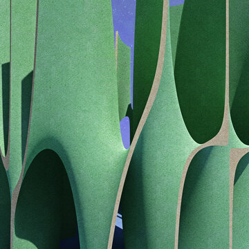 Pastel Scape Abstract Artwork