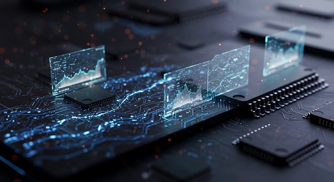 Analyzing Data with Advanced Computer Chips and Holographic Displays