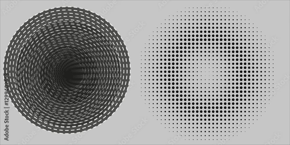 Poster dot pattern seamless background. polka dot pattern template monochrome dotted texture modern seamles