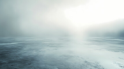 Smooth gray concrete surface with a soft light reflection in an empty indoor space. Reflection - Lake. Illustration