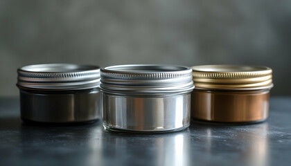 Metal Jar Covers: Metallic covers for sealing glass jars securely.