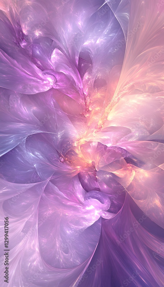 Poster a beautiful abstract swirling display of colors and forms