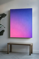 Minimalistic metallic gradient canvas