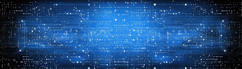 Digital data stream, binary code flow, abstract tech background