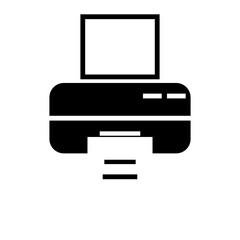 printer icon vector illustration