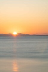 野蒜海岸2月最後の日の出