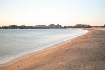 野蒜海岸2月最後の日の出