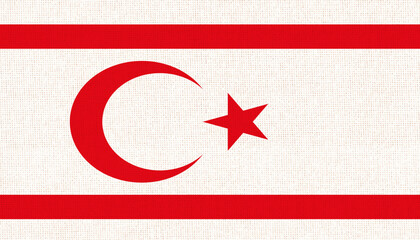Flag of Northern Cyprus. partially recognized state. partially recognized state