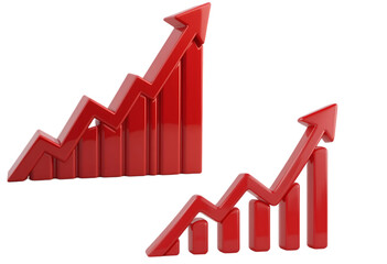 raise, red, arrow, zigzag, graph, grow, business, succeed, success, sale, up, trend, statistic, line, banking, graphic, money, rise, economic, three-dimensional, upward, chart, trend, growth, financia