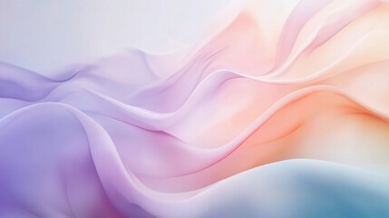 Obraz premium Pastel Color Gradient Draped Fabric