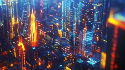 Navigating the future insights into the stock market data landscape and its impact on global economies. Evolution - City. Illustration