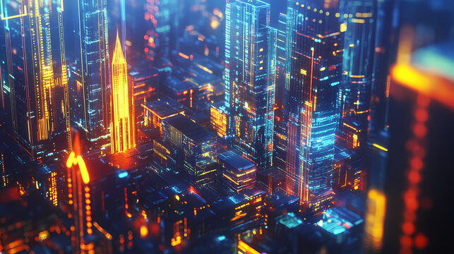 Navigating the future insights into the stock market data landscape and its impact on global economies. Evolution - City. Illustration