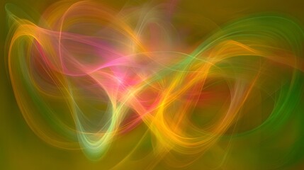 Obraz premium Abstract Colorful Swirling Energy Lines Background