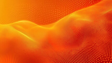 Abstract Orange Wave Background
