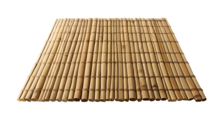 Bamboo Mat with Natural Texture and Rustic Aesthetics for Culinary Display