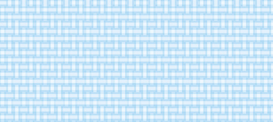 Blue plaid fabric texture background vector illustration