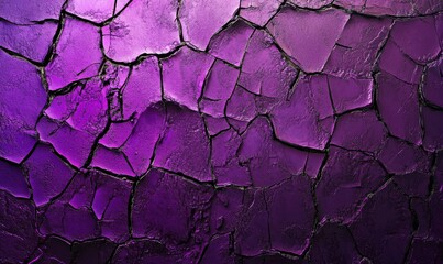 Cracked purple surface with various shades and abstract textured pattern.
