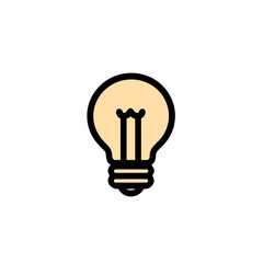 Illuminated light bulb on white background, creative ideas concept