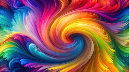 Vibrant abstract art with swirling colors blending into each other seamlessly